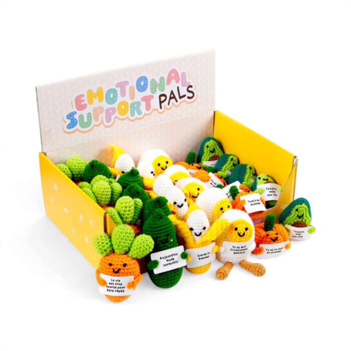 French Positive Emotional Support Crochet Food