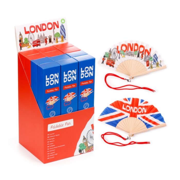 London Souvenir Folding Hand Fan