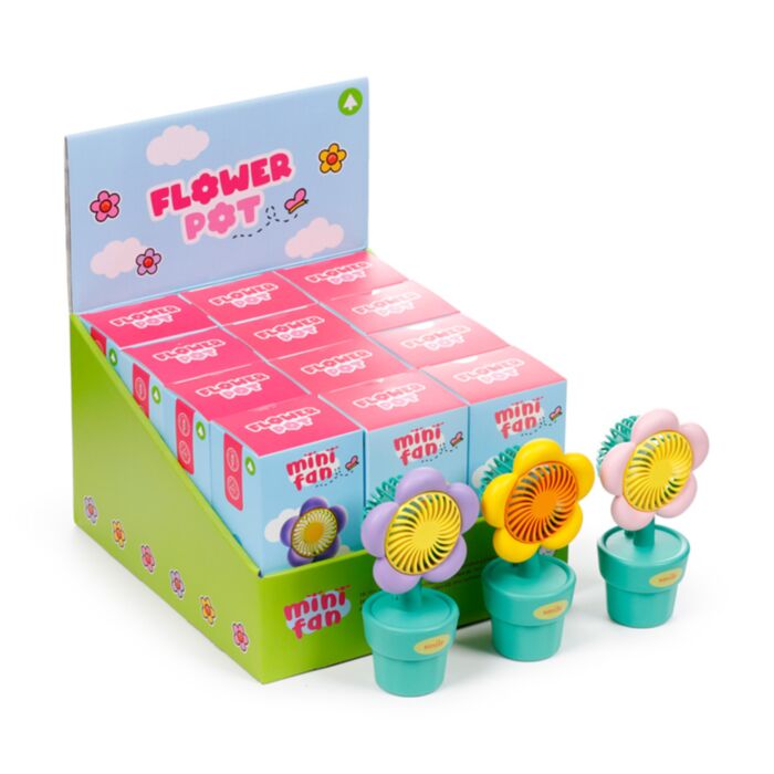 Flower Pot Mini Fan Rechargeable USB