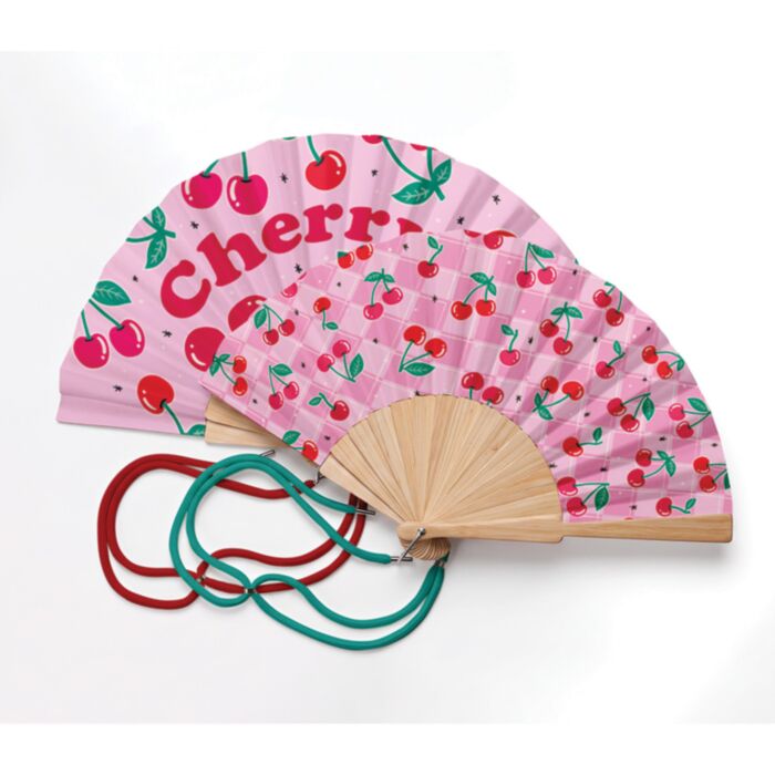 Cherry Folding Hand Fan