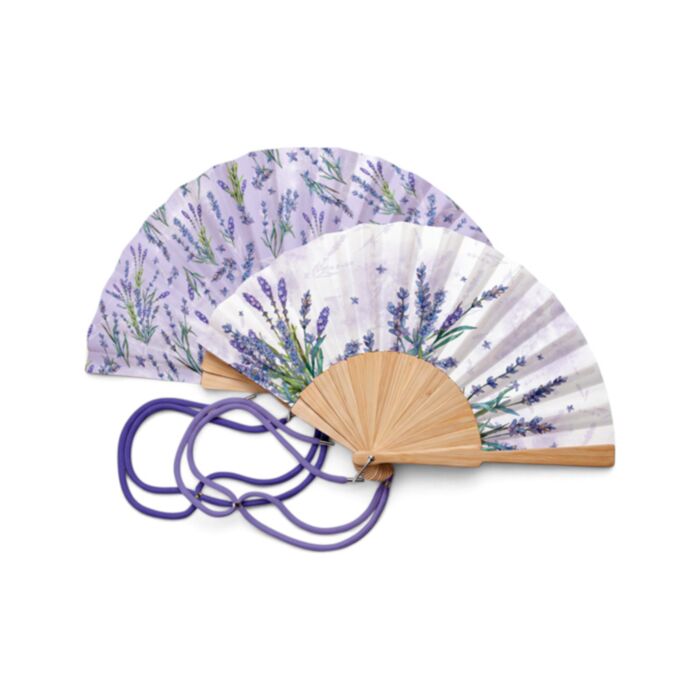 Lavender Folding Hand Fan