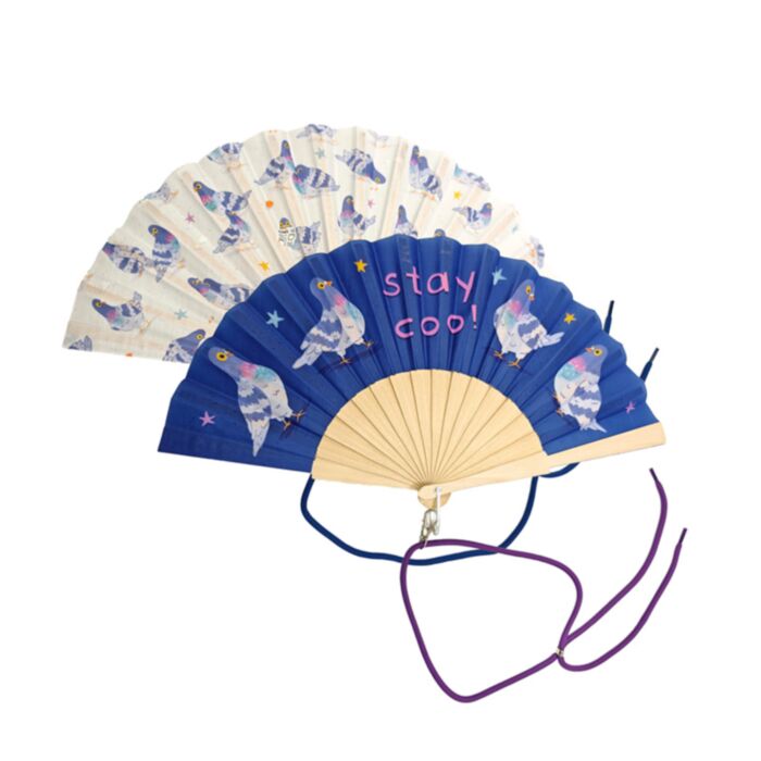 Pigeon Folding Hand Fan