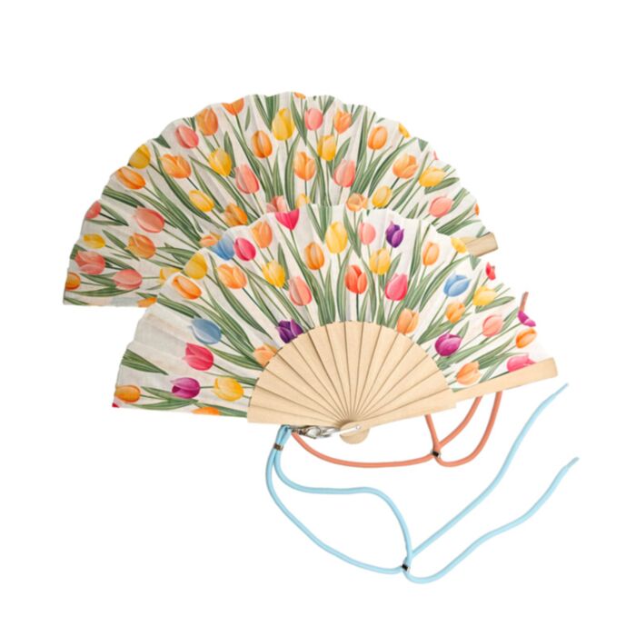 Tulips Folding Hand Fan