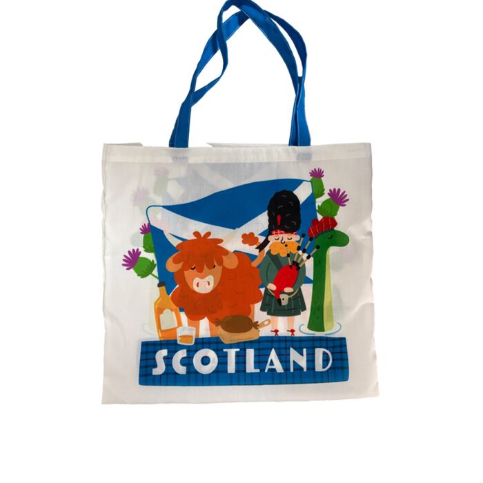 Foldable Reusable Shopping Bag Scotland Souvenir