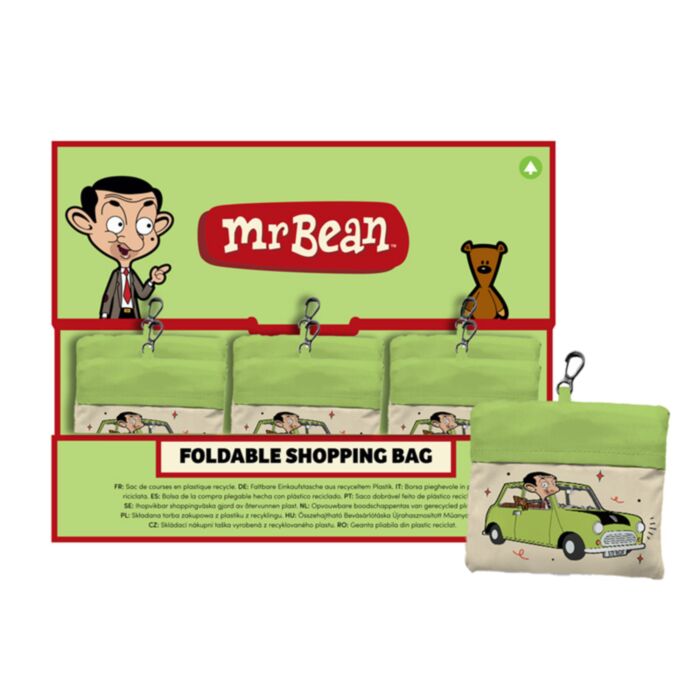 Foldable Reusable Shopping Bag Bean Good Mr Bean