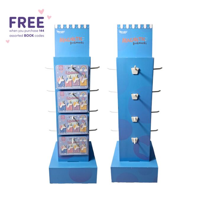 16 Hook Rotating FSDU Display Unit for Magnetic Bookmarks