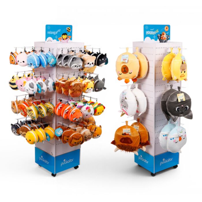 30 Hook Rotating Pegboard FSDU Display Unit for Hoodeazzz/Relaxeazzz Travel Pillows
