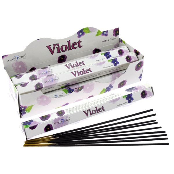 37104 Stamford Premium Hex Incense Sticks Violet