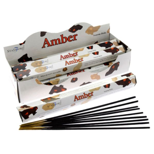 37111 Stamford Premium Hex Incense Sticks Amber