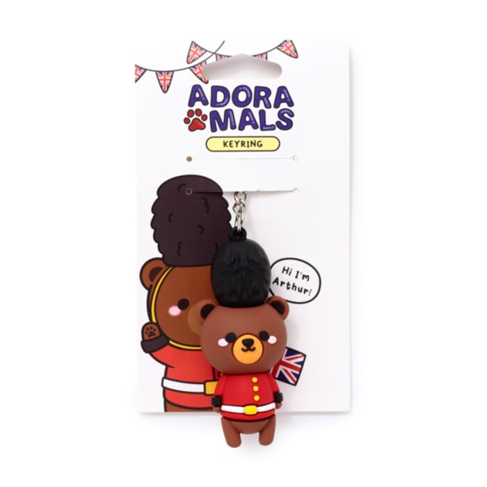Arthur the Bear London Guardsman 3D PVC Keyring