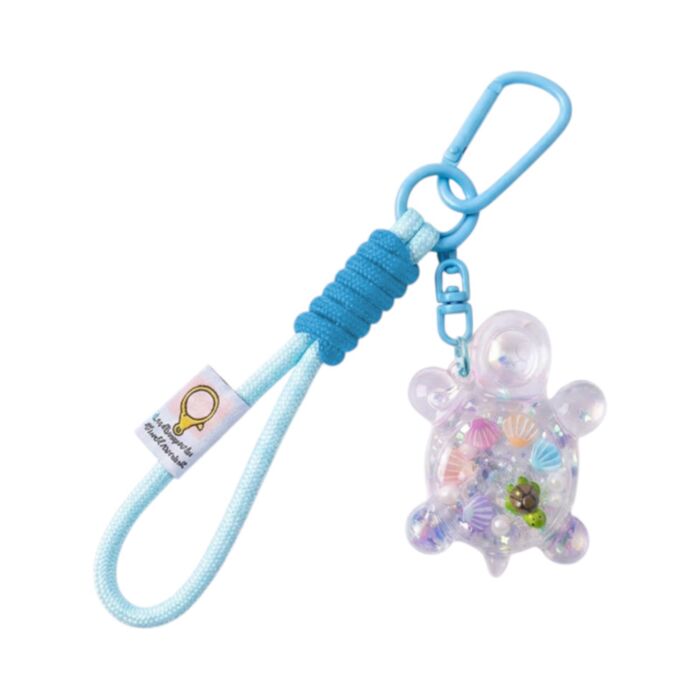 QuirKeys Turtle & Shells Liquid Keyring Bag Charm