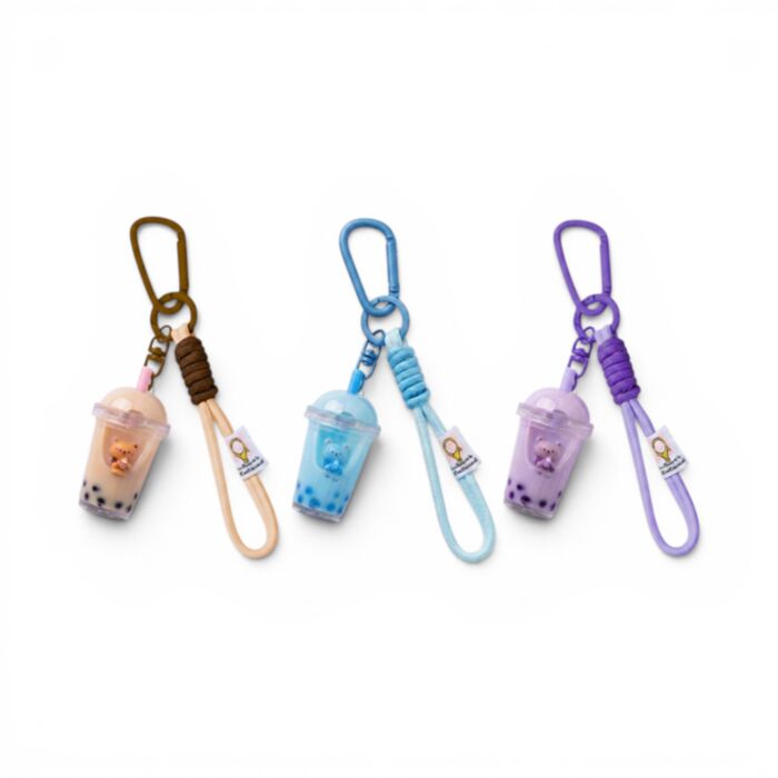 QuirKeys Bubble Tea Liquid Keyring Bag Charm