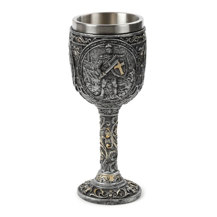 Decorative Knight & Castle Goblet