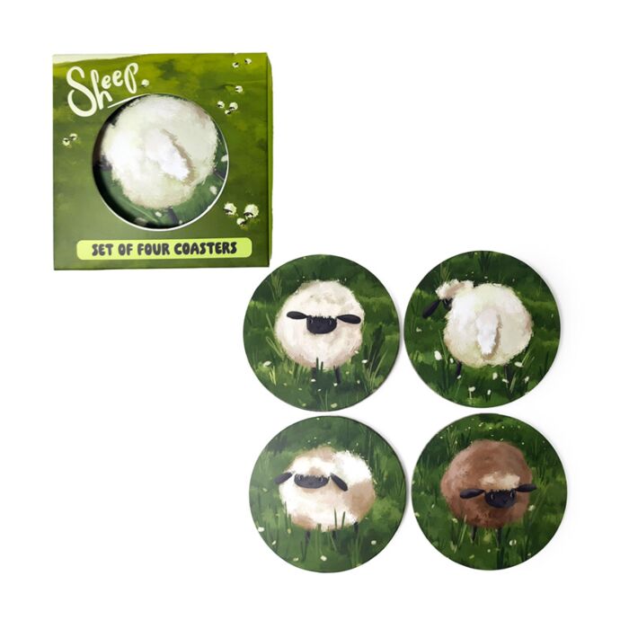 Sheep Set of 4 Cork Coasters