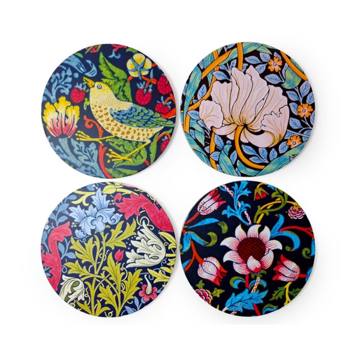 William Morris Set of 4 Cork Coasters