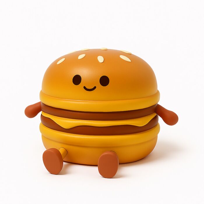 Foodiemals Hamburger LED Night Light Sleep Lamp