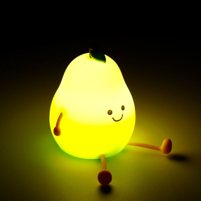 Foodiemals Pear Colour Change LED Night Light Sleep Lamp