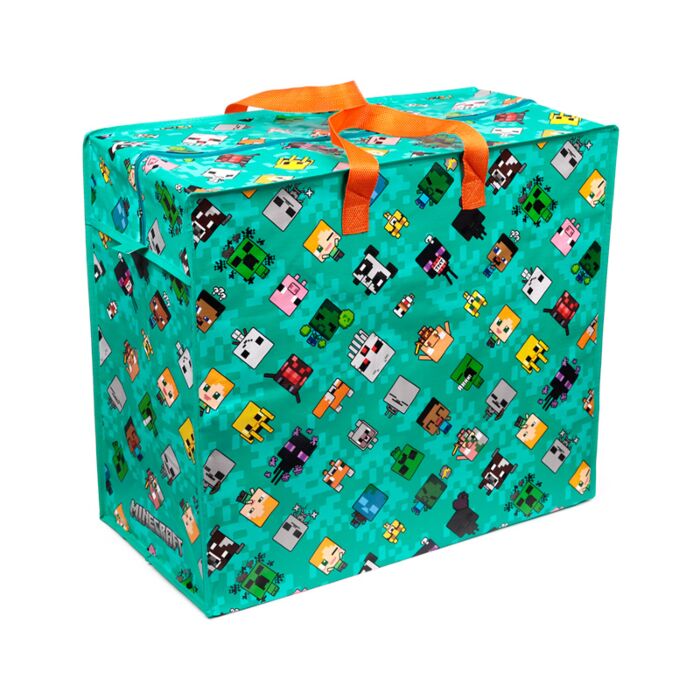 Minecraft Chibi Zip Up Laundry Storage Bag