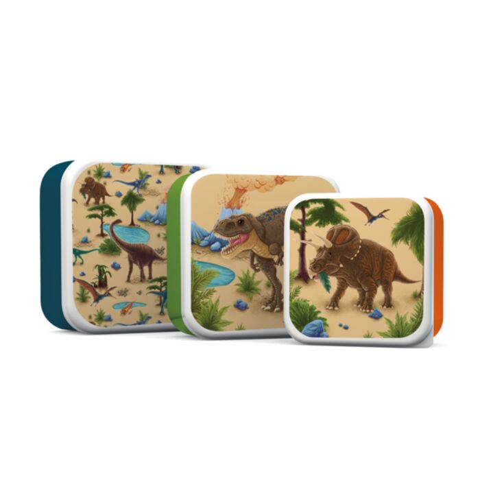 Set of 3 Lunch Box S/M/L Dinosaur