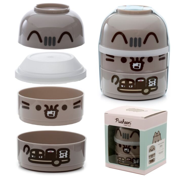 Pusheen the Cat Stacked Round Bento Lunch Box
