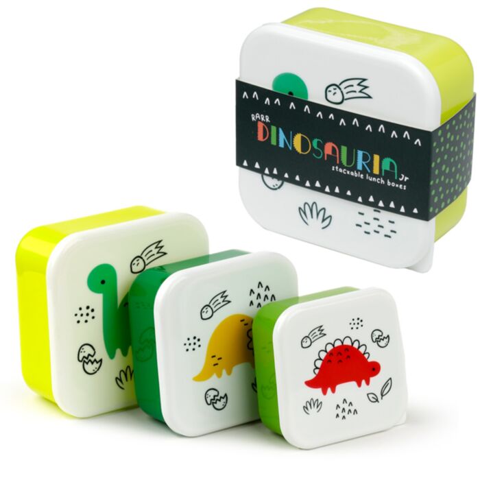 Set of 3 Lunch Box S/M/L Dinosauria Jr