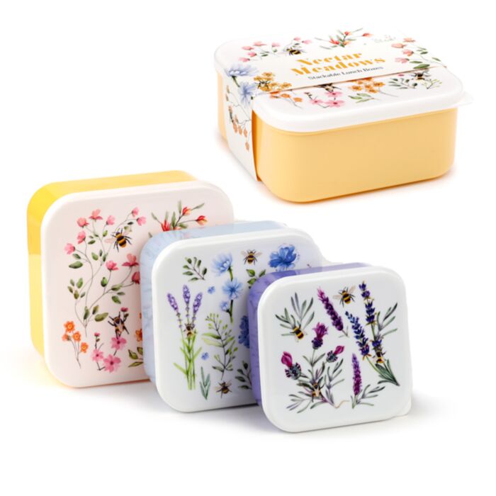 Set of 3 Lunch Box M/L/XL Nectar Meadows