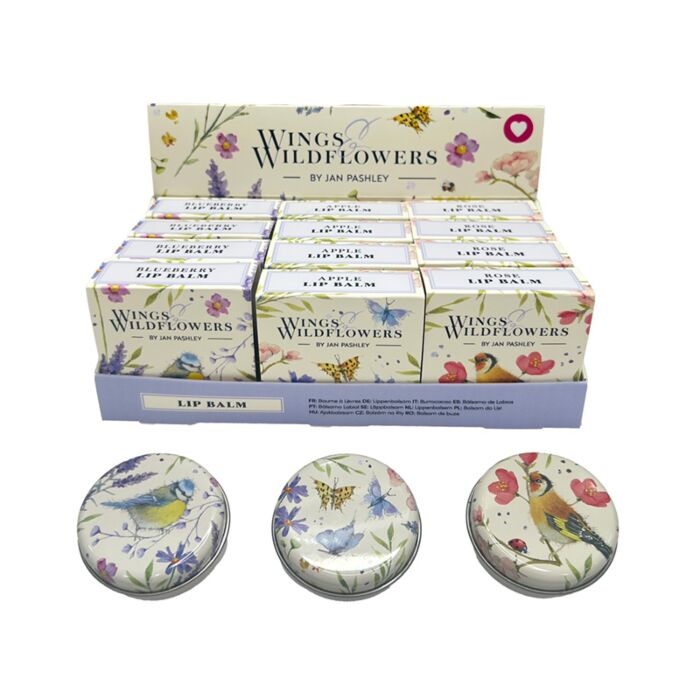 Jan Pashley Wings & Wildflowers Lip Balm in a Tin