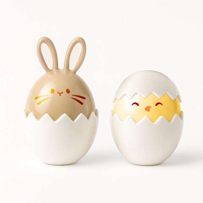 Springtime Bunny Rabbit & Chick Lip Balm in a Shaped Holder