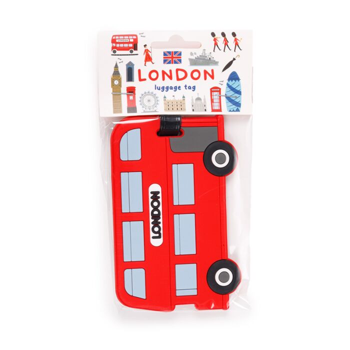 London Souvenir Red Routemaster Bus PVC Luggage Tag