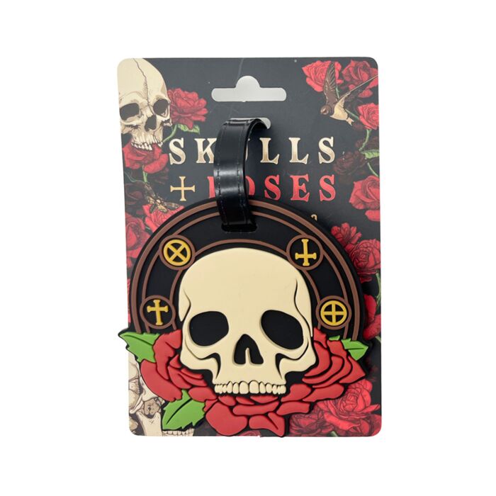 Skulls & Roses PVC Luggage Tag