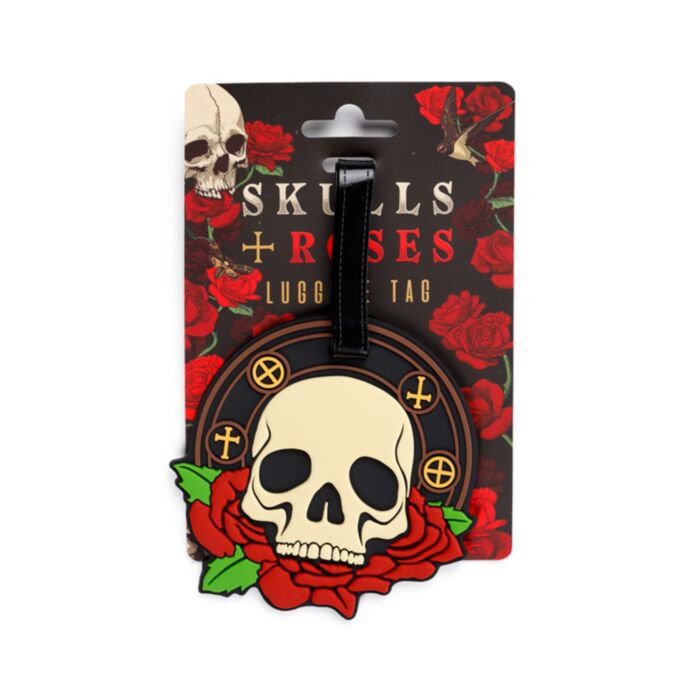 Skulls & Roses PVC Luggage Tag