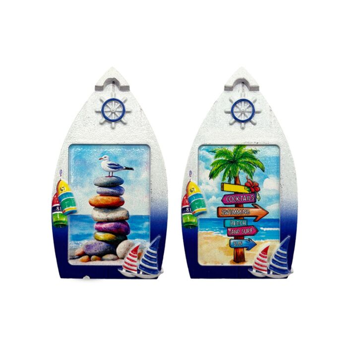 Souvenir Seaside Magnet Boat Shaped Beach Life