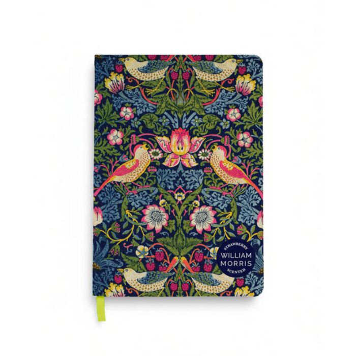 William Morris Strawberry Thief Recycled Paper A5 Scented Notebook