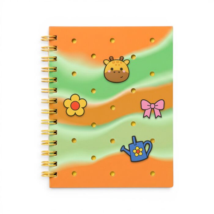 Adoramals Raffi the Giraffe Silicone A5 Notebook with Charms