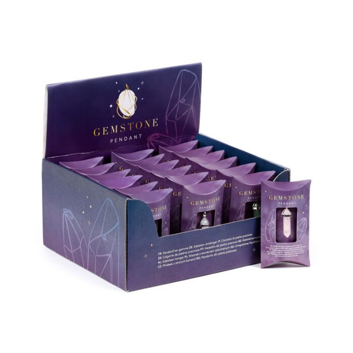 Healing Stone Gemstone Double Terminated Shaped Pendant