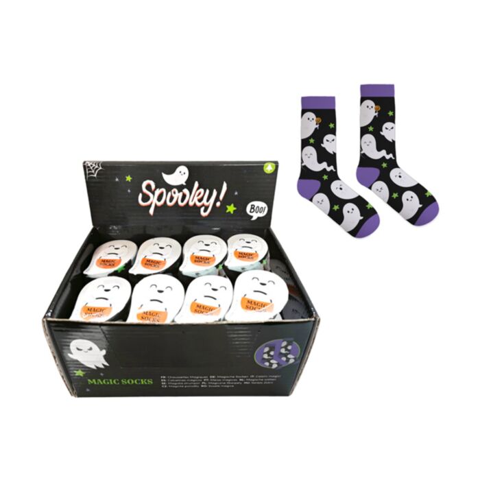 Spooky Ghost Compressed Magic Socks