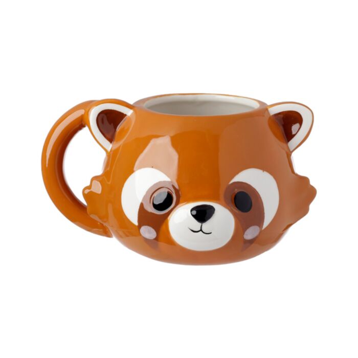 Adoramals Red Panda Head Ceramic Shaped Mug (Bulk Packaging)