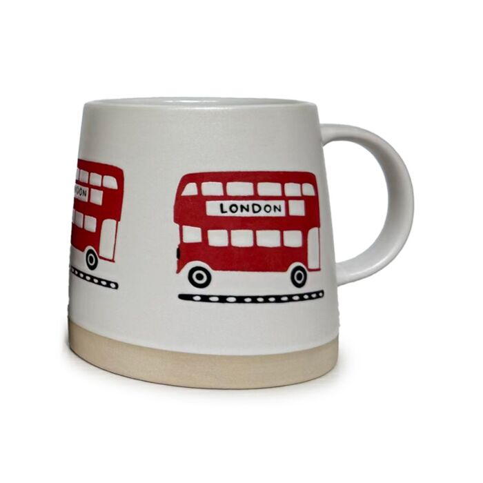 London Souvenir Red Bus Tapered Stoneware Mug