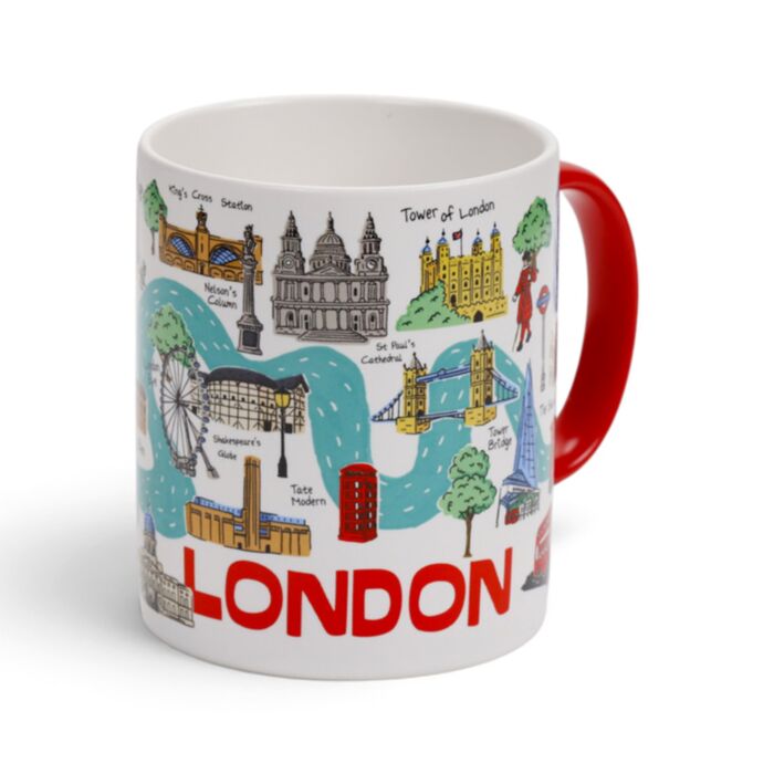 London Souvenir Landmarks Porcelain Mug