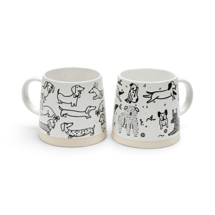Dog Illustrations Stoneware Mug