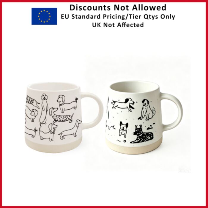 Dog Illustrations Stoneware Mug