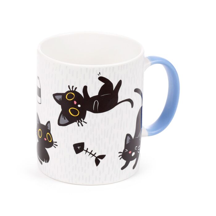 Lucky the Black Cat Club Porcelain Mug