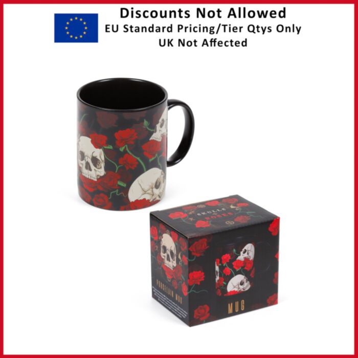 Skulls & Roses Porcelain Mug