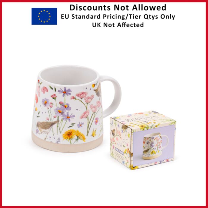 Jan Pashley Wings & Wildflowers Tapered Stoneware Mug