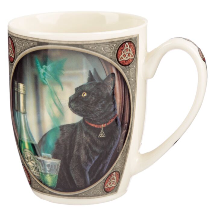 Lisa Parker Absinthe Cat Porcelain Mug