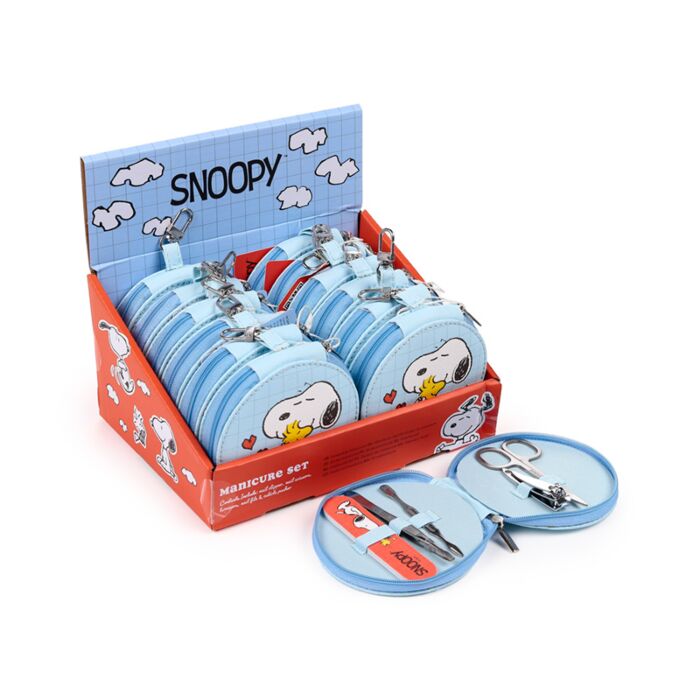 Peanuts Snoopy & Woodstock 5 Piece Round Manicure Set