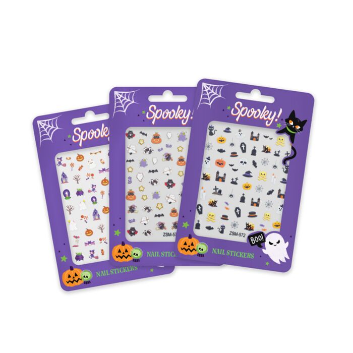 Spooky Self Adhesive Nail Stickers