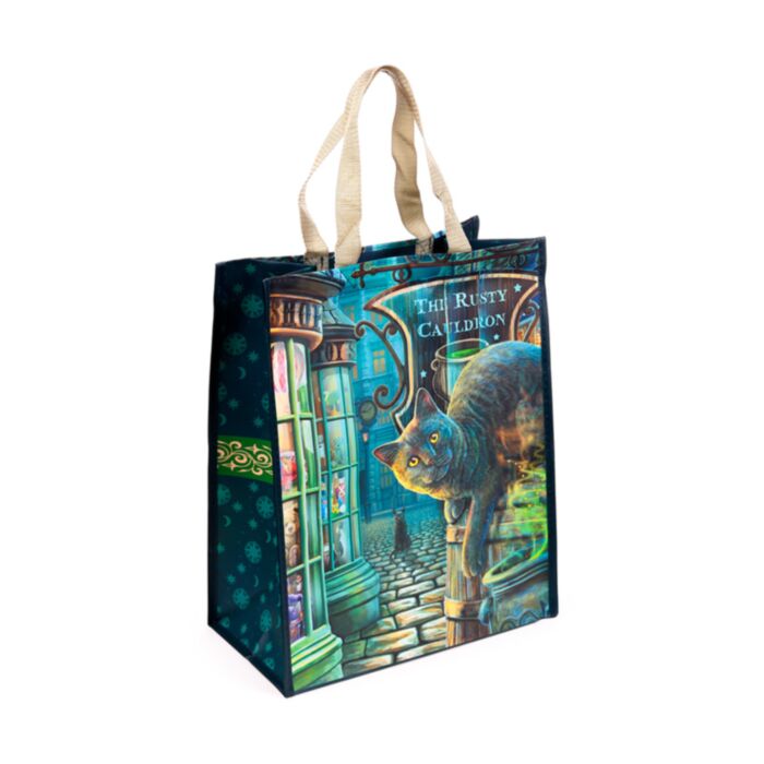Lisa Parker The Rusty Cauldron Cat Reusable Shopping Bag