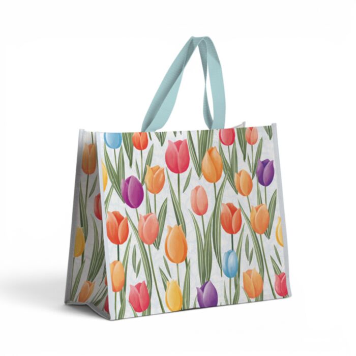 Tulips Reusable Shopping Bag