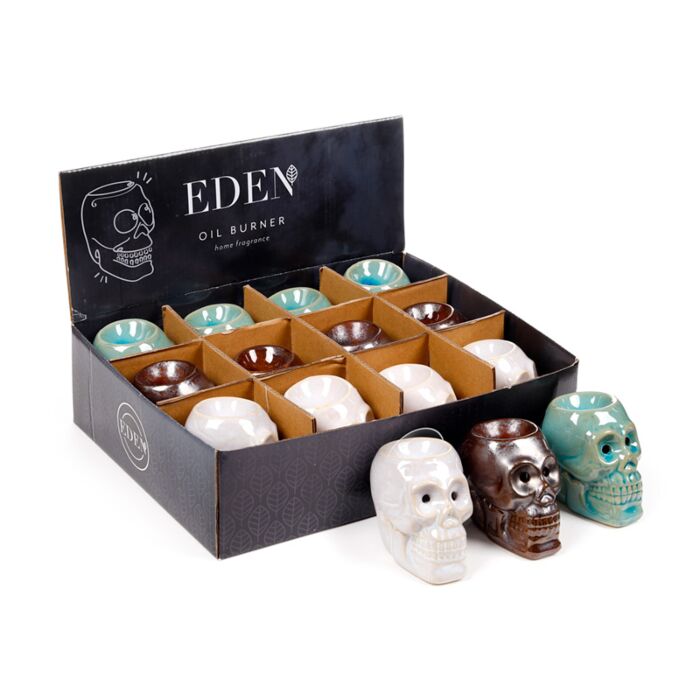 Eden Mini Ceramic Skull Oil Burner